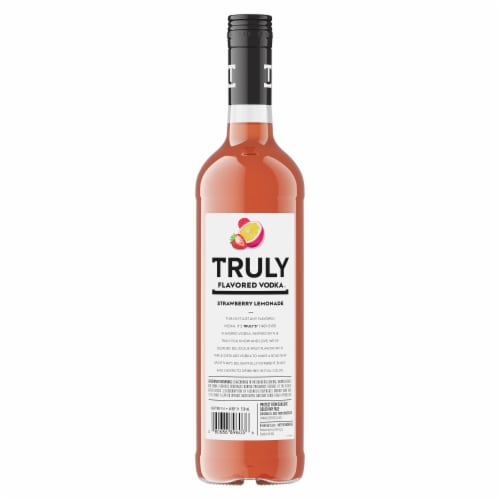 Truly Strawberry Lemonade Flavored Vodka Perspective: left