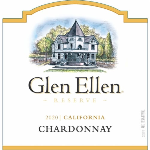 Concannon Vineyard Glen Ellen Reserve Chardonnay California White Wine Perspective: left