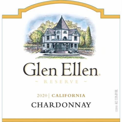 Concannon Vineyard Glen Ellen Reserve Chardonnay California White Wine Perspective: left