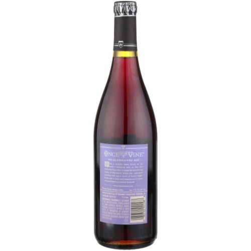Once Upon A Vine A Charming Pinot Noir California Red Wine Perspective: left