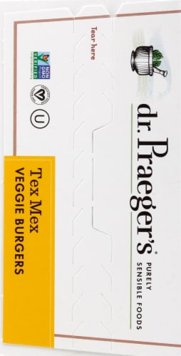 Dr. Praeger's Tex-Mex Veggie Burgers Perspective: left