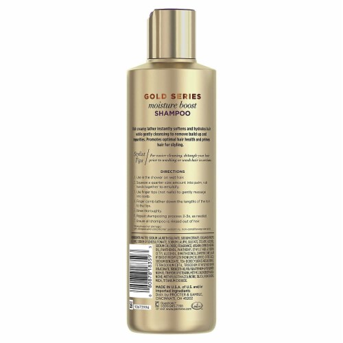 Gold Series from Pantene Moisture Boost Shampoo with Argan Oil Perspective: left