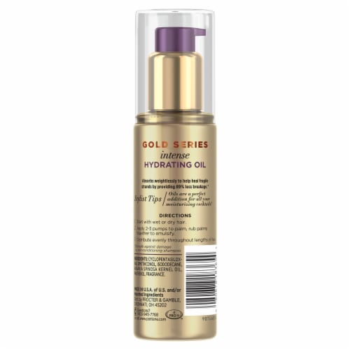 Pantene Gold Series Sulfate Free Hydrating Oil Perspective: left