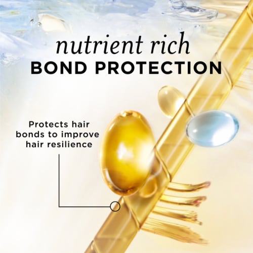 Pantene Nutrient Blends Hydrating Glow with Baobab Essence Shampoo Perspective: left
