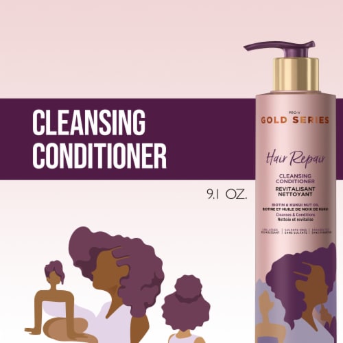 Gold Series Biotin and Kukui Nut Oil Cleansing Conditioner Perspective: left