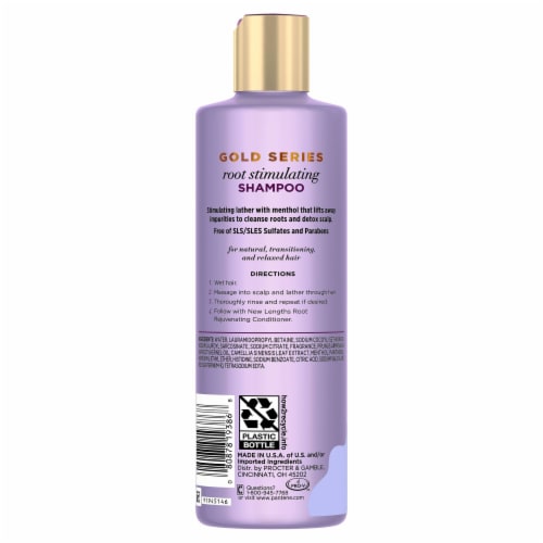 Gold Series New Lengths Root Stimulating Shampoo with Apricot Oil & Green Tea Perspective: left