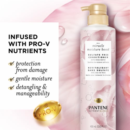 Pantene Miracle Moisture Boost Sulfate Free Conditioner Perspective: left