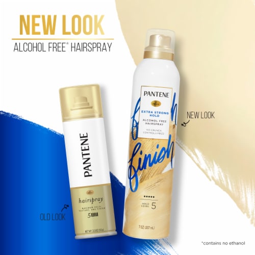 PANTENE Pro-V Extra Strong Hold Alcohol Free* Level 5 Hairspray Perspective: left