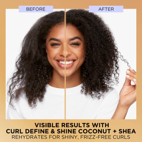 Pantene Miracles Curl Define and Shine Shampoo with Coconut and Shea Sulfate Free Perspective: left