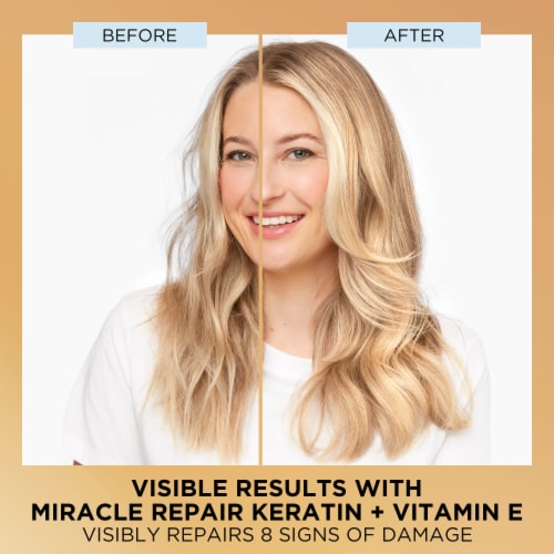 Pantene Miracles Bond Repair Conditioner 1 Minute Miracle with Keratin and Vitamin E Perspective: left
