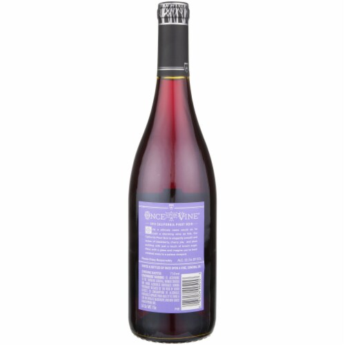 Once Upon A Vine A Charming Pinot Noir California Red Wine Perspective: left