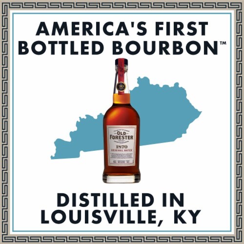 Old Forester 1870 Original Batch Kentucky Straight Bourbon Whisky Perspective: left