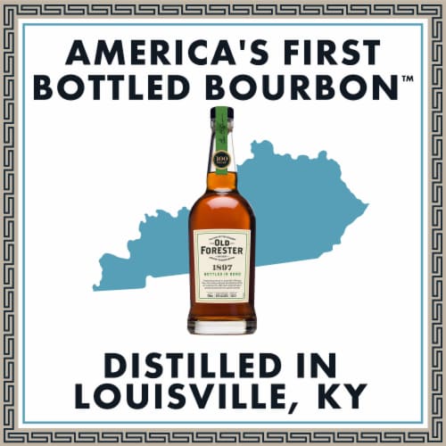 Old Forester 1897 Bottled in Bond Kentucky Straight Bourbon Whisky Perspective: left