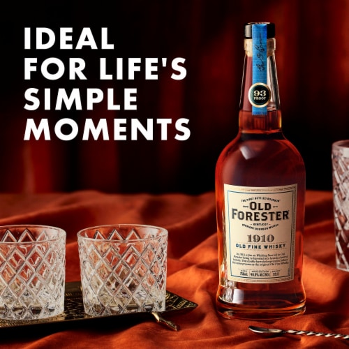 Old Forester 1910 Old Fine Whisky Kentucky Straight Bourbon Whisky Perspective: left