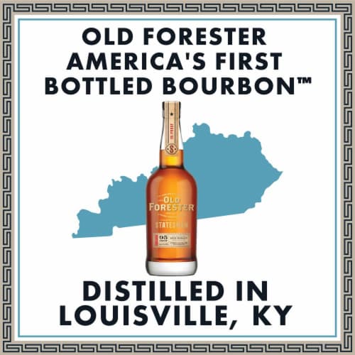 Old Forester Statesman Kentucky Straight Bourbon Whisky Perspective: left