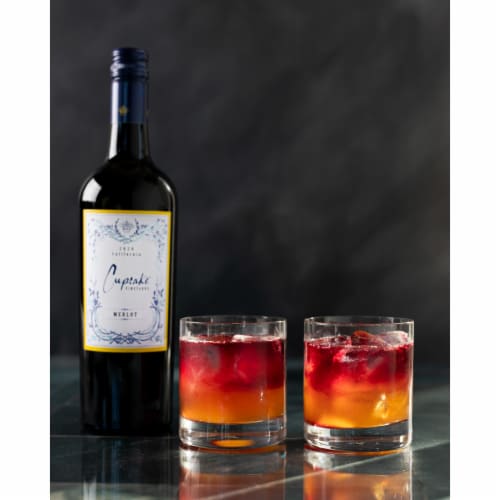 Cupcake Vineyards Merlot Red Wine Perspective: left