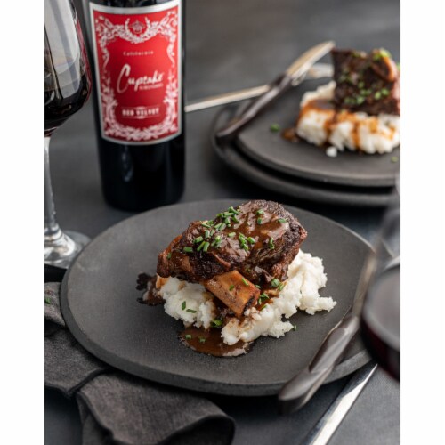 Cupcake Vineyards Red Velvet Blend California Wine Perspective: left