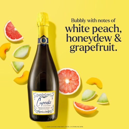 Cupcake Vineyards Prosecco White Wine Perspective: left