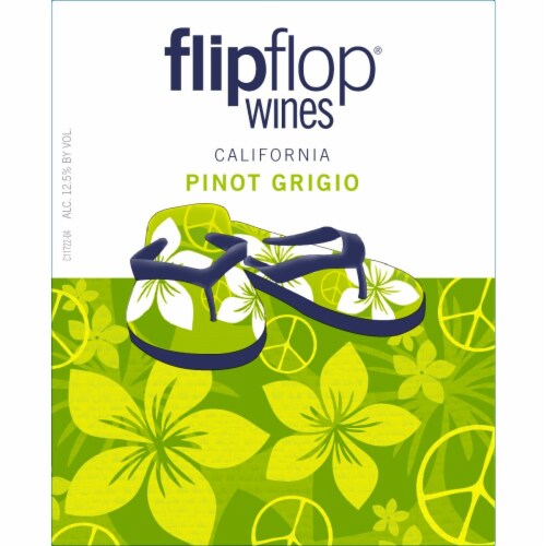 Flipflop Pinot Grigio California White Wine Perspective: left