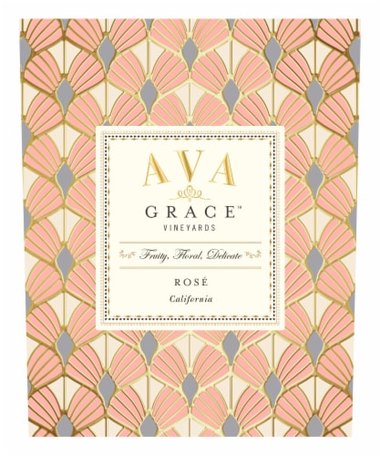 Ava Grace Wineyards Rose Wine Perspective: left