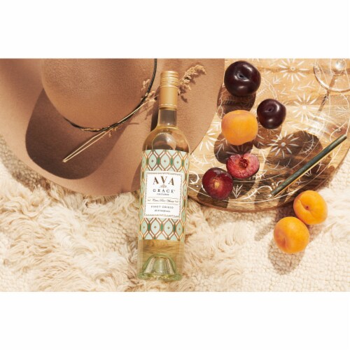 Ava Grace Vineyards Pinot Grigio California White Wine Perspective: left