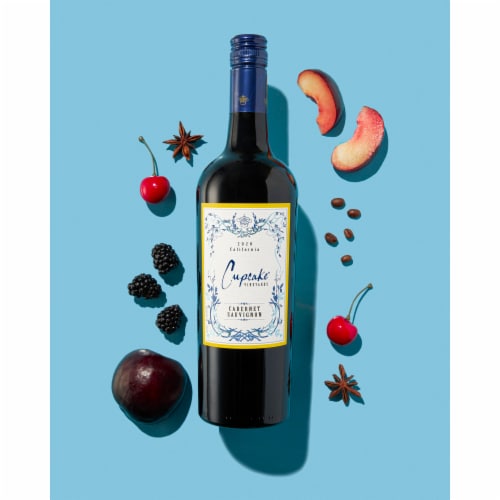Cupcake Vineyards Cabernet Sauvignon California Red Wine Perspective: left