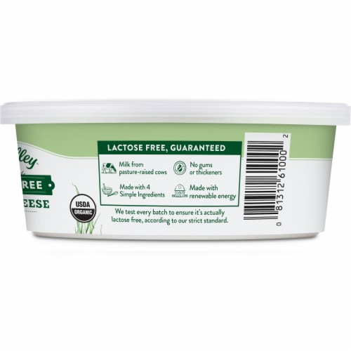 Green Valley Lactose Free Organic Cream Cheese Perspective: left