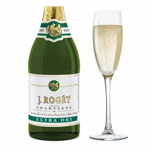 J. Roget American Champagne Extra Dry White Sparkling Wine Perspective: left