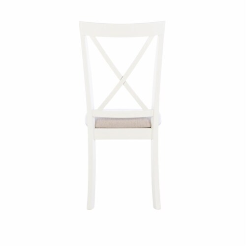 Linon Jane Wood Set of Two Dining Side Chairs in Gray Perspective: left