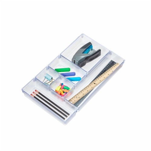 iDesign Drawer Organizer Set - Clear Perspective: left