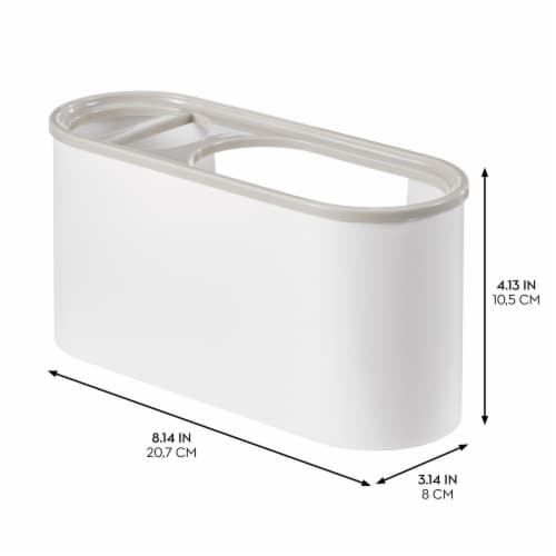 iDesigns Dental Station - White/Satin Perspective: left