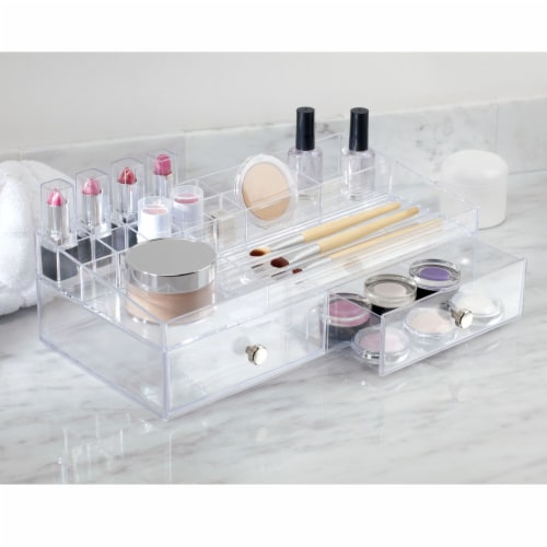 iDesign™ 2-Drawer Organizer - Clear Perspective: left