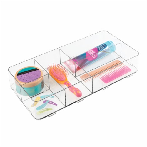 iDesign Clarity Divided Drawer Organizer Perspective: left
