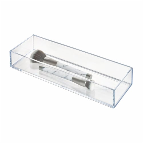 iDesign Clarity Cosmetic Organizer - Clear Perspective: left
