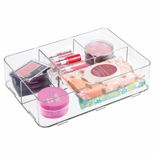 iDesign Clarity Divided Drawer Organizer Perspective: left
