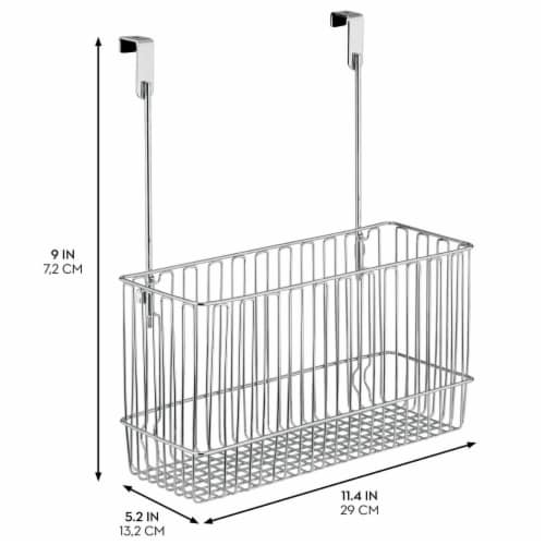 iDesign Stainless Steel Over Cabinet Basket Perspective: left