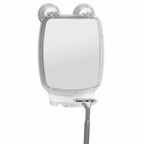 iDesign Power Lock Suction Square Mirror - Clear Perspective: left