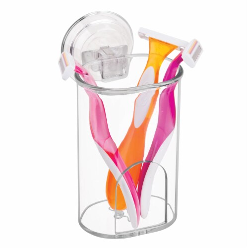 InterDesign Power Lock Suction Cup Tumbler - Clear Perspective: left