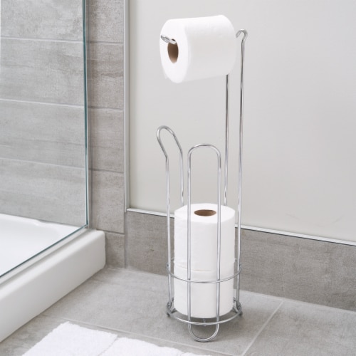 iDesign Classico Roll Stand Plus - Chrome Perspective: left