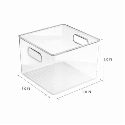 InterDesign Linus Bath Bin - Clear Perspective: left