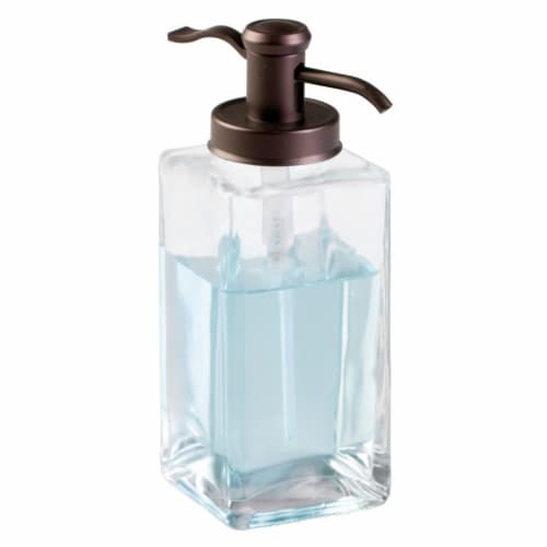 iDesign Casilla Foaming Soap Pump - Bronze/Clear Perspective: left
