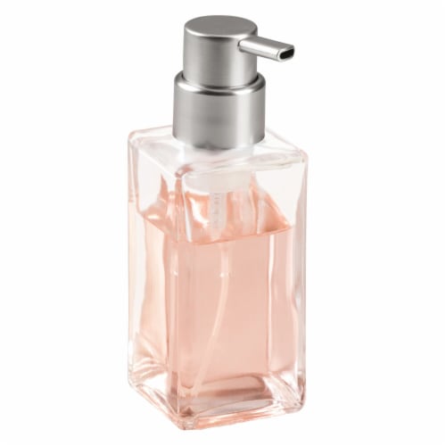 iDesign Casilla Modern Foaming Pump Soap Dispenser - Clear Perspective: left