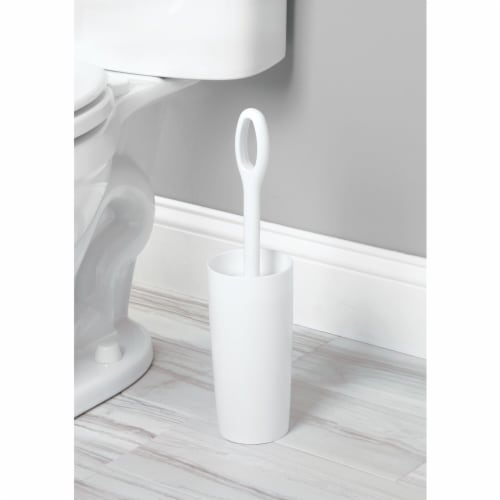 InterDesign Moda Bowl Brush - White Perspective: left