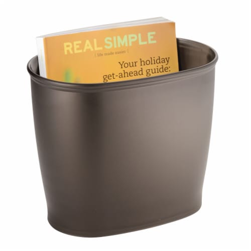 iDesign Kent Oval Waste Can - Bronze Perspective: left