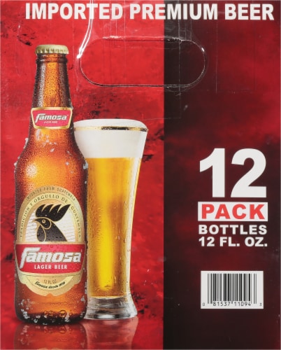Famosa® Lager Beer Perspective: left