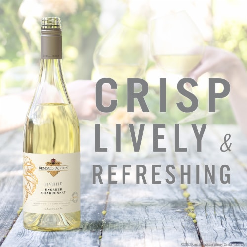 Kendall-Jackson® Avant Unoaked Chardonnay White Wine Perspective: left