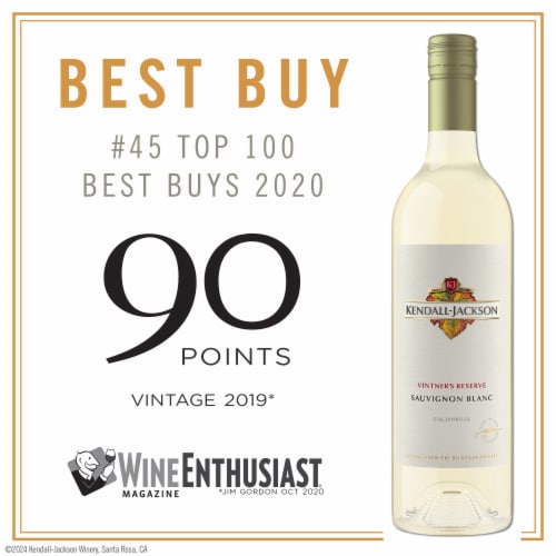 Kendall-Jackson® Vintner's Reserve Sauvignon Blanc White Wine Perspective: left