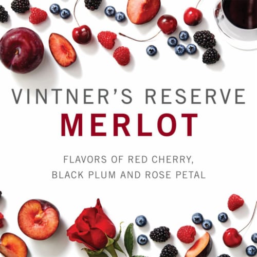Kendall-Jackson Vintner's Reserve Merlot California Red Wine Perspective: left