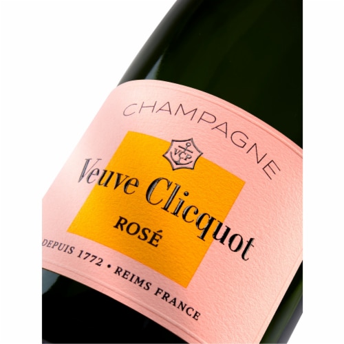 Veuve Clicquot Brut Rose France Sparkling Wine Perspective: left