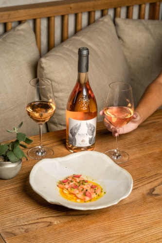 Chateau D'esclans Rock Angel Rose Wine Perspective: left